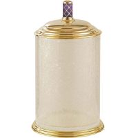 Ведро для мусора Boheme Murano 10914-V-G Золото Фиолетовое — фото 1, Мусорные ведра