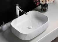 Раковина-чаша Ceruttispa 57 CR0086 MMW1 СТ9546 Белый матовый мрамор — фото 4, Раковины накладные