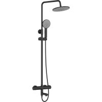 Душевая система Agger Thermo A2461144 Черная — фото 1, Душевые стойки