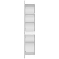 Шкаф пенал Brevita Balaton 35 L BAL-05035-01-2Л подвесной Белый матовый — фото 3, Мебель для ванной