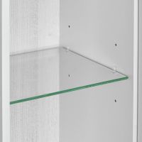 Подвесной шкаф Aquaton Сакура 33 R 1A220803SKW8R Ольха наварра Белый глянец — фото 3, Шкафы для ванной