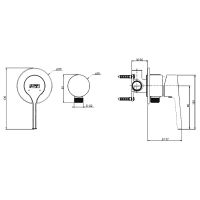 Смеситель для душа Jacob Delafon Elate E25754-CP Хром — фото 4, Смеситель для душа