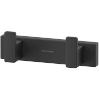 Двойной крючок Whitecross Cubo black CU2412BL Черный матовый — фото 1, Крючки для полотенец