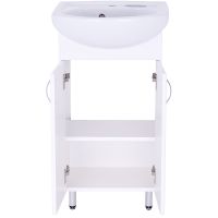 Товар: Тумба с раковиной Orange Лайт 45 LA-45TUW+RA Белый глянец - фото 8 Тумба с раковиной Orange Лайт 45 LA-45TUW+RA Белый глянец — фото 8, Мебель для ванной