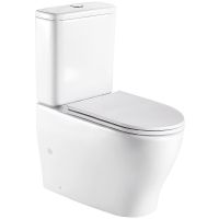 Унитаз компакт WeltWasser Angerbach 001 GL-WT 10000005966 Белый глянец с бачком и сиденьем Микролифт — фото 1, Напольные унитазы