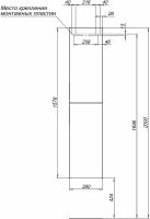 Товар: Шкаф пенал Aquanet Алвита New 35 R 277561 подвесной Дуб веллингтон белый - фото 7 Шкаф пенал Aquanet Алвита New 35 R 277561 подвесной Дуб веллингтон белый — фото 7, Мебель для ванной