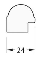 Зеркало Evoform Definite 107х57 BY 0728 в багетной раме - Серебряный бамбук 24 мм — фото 5, Мебель для ванной