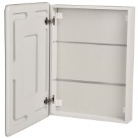 Зеркальный шкаф Sintesi Corso 60 SIN-SPEC-CORSO-60 с подсветкой Белый с сенсорным выключателем — фото 3, Зеркальные шкафы в ванную