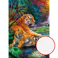 Фреска Ortograf Животные 7144 Фактура бархат FX Флизелин (3,8*2,7) Оранжевый/Зеленый, Животные — фото 1, Фрески