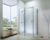 Душевой уголок Berges Melita 100х80 061015 профиль Хром стекло прозрачное — фото 2, Прямоугольные душевые уголки