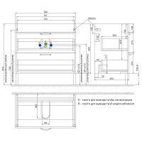 Тумба с раковиной Iddis Oxford 80 OXF80L0I95K Светло-серая — фото 6, Тумбы с раковиной