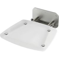 Сиденье для душа Ravak Ovo B II Opal B8F0000052 Прозрачно-белое Нержавеющая сталь — фото 1, Сиденья