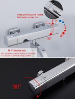Товар: Смеситель для ванны Gappo G3291 с термостатом Хром - фото 6 Смеситель для ванны Gappo G3291 с термостатом Хром — фото 6, Смесители