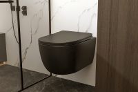 Унитаз Abber Bequem AC1104MB подвесной Черный матовый с сиденьем Микролифт — фото 9, Унитазы