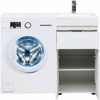 Тумба с раковиной Aquanet Токио 110 R 239207 Белая — фото 12, Мебель для ванной