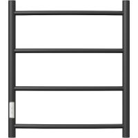 Электрический полотенцесушитель Point Афина PN04756B П4 500x600 диммер слева Черный — фото 1, Электрические полотенцесушители