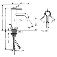 Товар: Смеситель для раковины Hansgrohe Tecturis S 73310140 Шлифованная бронза - фото 4 Смеситель для раковины Hansgrohe Tecturis S 73310140 Шлифованная бронза — фото 4, Смесители для раковины