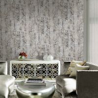 Обои Prima Italiana Medici 80020 Винил на флизелине (1,06*10) Бежевый/Серый/Серебряный, Орнамент/Полоса/Штукатурка — фото 5, Обои для стен