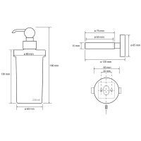 Товар: Дозатор для жидкого мыла Bemeta Retro chrom Хром арт-144309012 - фото 2 Дозатор для жидкого мыла Bemeta Retro chrom Хром арт-144309012 — фото 2, Дозаторы