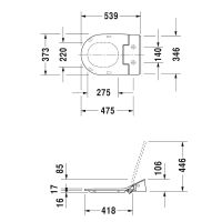 Крышка биде Duravit SensoWash Slim 611000002304300 с Микролифтом — фото 2, Комплектующие для туалета