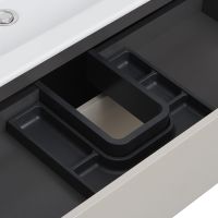 Тумба под раковину Aquaton Сохо 100 1A258201AJ9A0 подвесная Слэйт Галька серая — фото 5, Тумбы под раковину