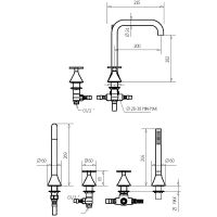 Товар: Смеситель на борт ванны Migliore Sirius 28172 Золото - фото 4 Смеситель на борт ванны Migliore Sirius 28172 Золото — фото 4, Смесители