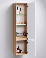 Товар: Шкаф пенал Aqwella Сити 35 SIT0535DB Дуб балтийский Белый - фото 2 Шкаф пенал Aqwella Сити 35 SIT0535DB Дуб балтийский Белый — фото 2, Мебель для ванной