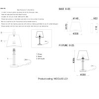Товар: Настольная лампа Crystal Lux Nicolas LG1 Gold White Бежевая Золото - фото 3 Настольная лампа Crystal Lux Nicolas LG1 Gold White Бежевая Золото — фото 3, Настольные лампы