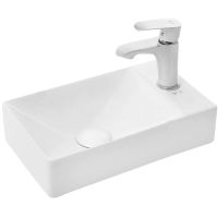 Раковина WeltWasser Aisbach 5111 R 37 10000004592 Белый глянец — фото 1, Мини-раковины