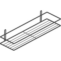 Полка корзина DIWO Смоленск П16098 Черный муар — фото 1, Полки для ванной и душа
