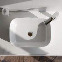 Раковина-чаша AM.PM Func 45 M8FWCC10450WG Белая — фото 7, Раковины накладные