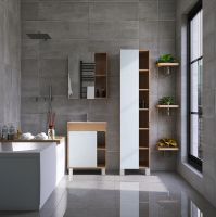 Товар: Тумба под раковину VIANT Бостон 70 VBOS70CO-T1ST Белая Дуб Вотан - фото 5 Тумба под раковину VIANT Бостон 70 VBOS70CO-T1ST Белая Дуб Вотан — фото 5, Мебель для ванной