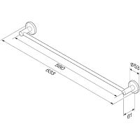 Полотенцедержатель AM.PM X-Joy A85A346400 Хром — фото 8, Полотенцедержатели