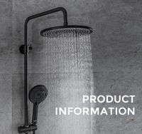 Товар: Душевая система Gappo G2495-5 Черная матовая - фото 13 Душевая система Gappo G2495-5 Черная матовая — фото 13, Душевые стойки