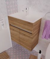 Товар: Тумба с раковиной 1MarKa Mira 60 У75337 подвесная Дуб Сонома - фото 4 Тумба с раковиной 1MarKa Mira 60 У75337 подвесная Дуб Сонома — фото 4, Мебель для ванной