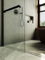 Товар: Душевая перегородка Maybah Glass MGD-725-6ш 690x1950 в широком профиле Черный стекло сатиновое - фото 6 Душевая перегородка Maybah Glass MGD-725-6ш 690x1950 в широком профиле Черный стекло сатиновое — фото 6, Душевые перегородки