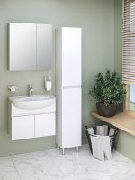 Тумба под раковину Runo Лада 60 00-00001368 подвесная Белая — фото 3, Тумбы под раковину