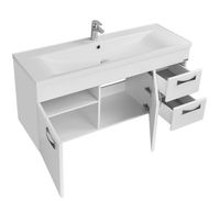 Тумба под раковину Aquaton Диор 120 1A110601DR010 подвесная Белая — фото 3, Тумбы под раковину