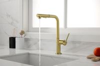 Смеситель для кухни Paulmark Neo Ne214419-SBG Светлое брашированное золото — фото 3, Смесители для кухни