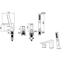 Смеситель на борт ванны Allen Brau Infinity 5.21008-00 Хром — фото 6, Смесители