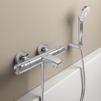 Смеситель для ванны Ideal Standard Ceratherm T50 A7223AA с термостатом Хром — фото 3, Смеситель для ванны