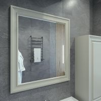 Зеркало Caprigo Ponza 80 13532-030.000.00.20 Серое матовое — фото 1, Зеркала в ванную комнату