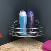 Товар: Полка корзина Tekno-tel BK021G угловая Золото - фото 2 Полка корзина Tekno-tel BK021G угловая Золото — фото 2, Полки для ванной и душа