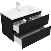 Товар: Тумба под раковину Aquanet Вега 2.0 80 337955 подвесная Черная матовая - фото 6 Тумба под раковину Aquanet Вега 2.0 80 337955 подвесная Черная матовая — фото 6, Тумбы под раковину