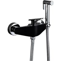 Гигиенический душ со смесителем Frap H57 F2057 Черный матовый Хром — фото 1, Гигиенические души