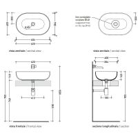 Товар: Раковина-чаша Flaminia App 62 AP62ALAT Latte - фото 2 Раковина-чаша Flaminia App 62 AP62ALAT Latte — фото 2, Раковины