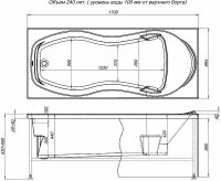 Акриловая ванна Aquanet Tessa 170x70 242925 без гидромассажа — фото 9, Ванны