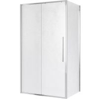 Душевой уголок Niagara Nova 140х80 NG-65-14CH-CH80-34 профиль Хром стекло шиншилла — фото 1, Душевые уголки