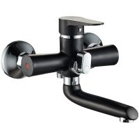 Смеситель для ванны Viko V-4822 Черный матовый Хром — фото 1, Смеситель для ванны