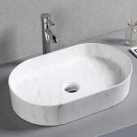 Раковина-чаша Ceruttispa 50 CR0055B MMW1 СТ9540 Белый матовый мрамор — фото 2, Раковины накладные